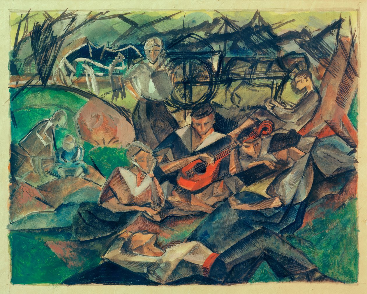 Repos en plein air - Paul Adolf Seehaus