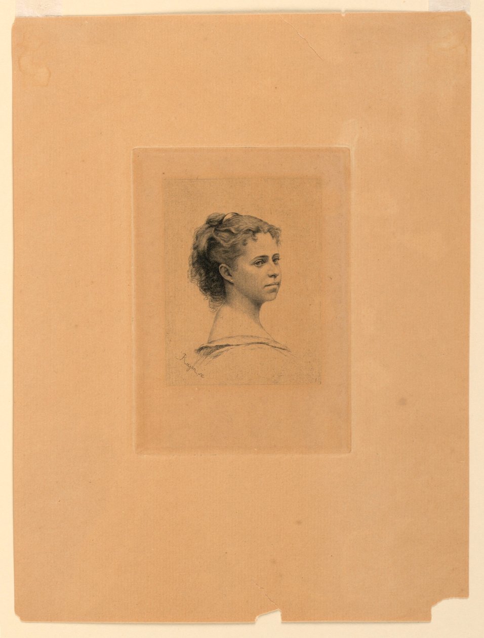 Portrait de Mlle. Delaporte - Paul Adolphe Rajon