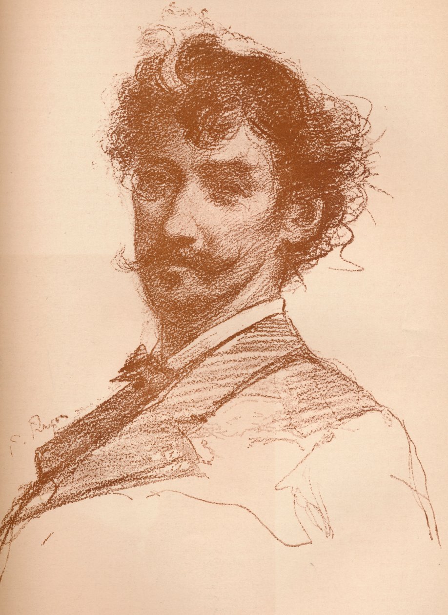 Portrait de Whistler, 1880 - Paul Adolphe Rajon