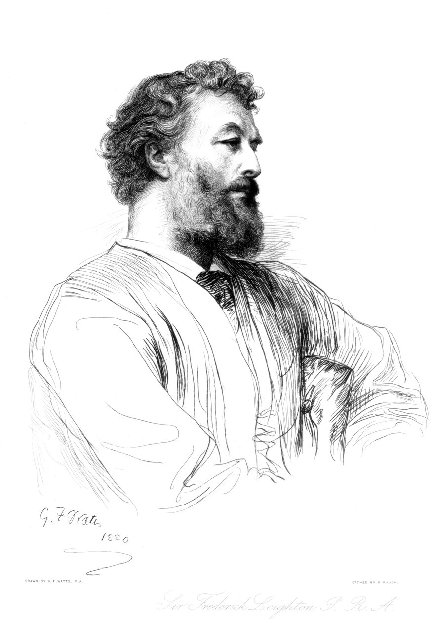 Sir Frederic Leighton, artiste britannique - Paul Adolphe Rajon