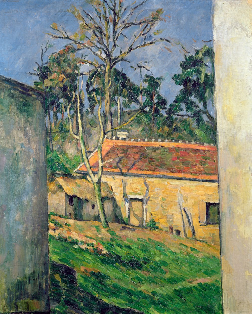 Cour de ferme à Auvers - Paul Cézanne