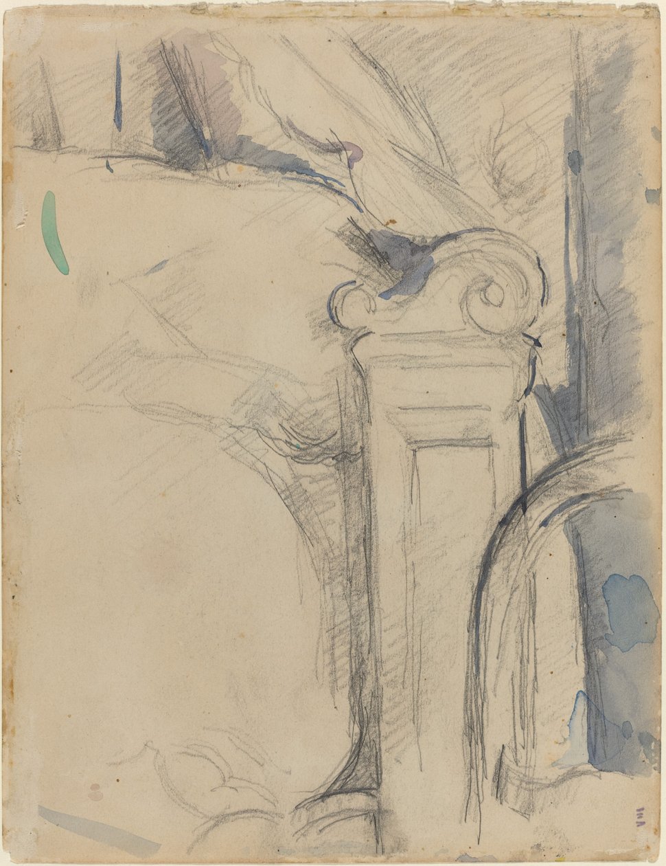 Pied de lit [verso] - Paul Cézanne