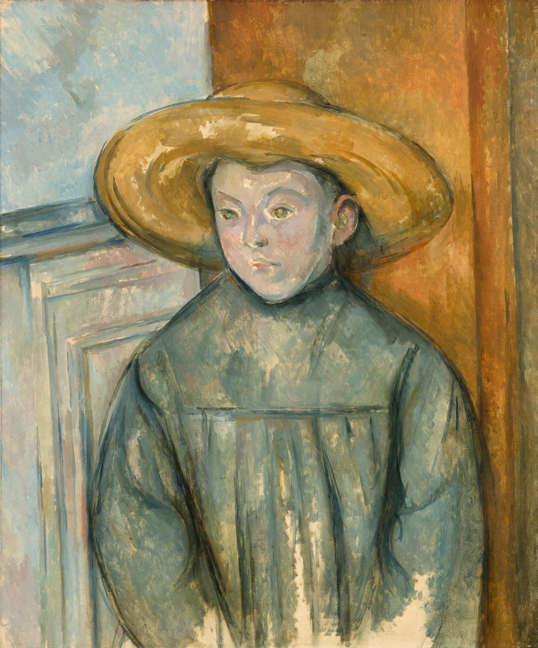Garçon avec un Chapeau de Paille - Paul Cézanne