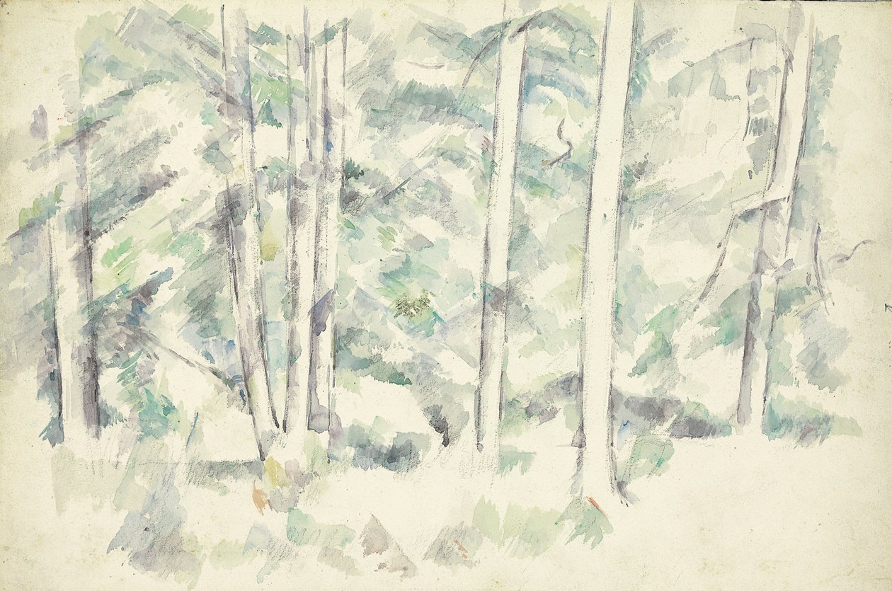 Forêt, vers 1890 - Paul Cézanne