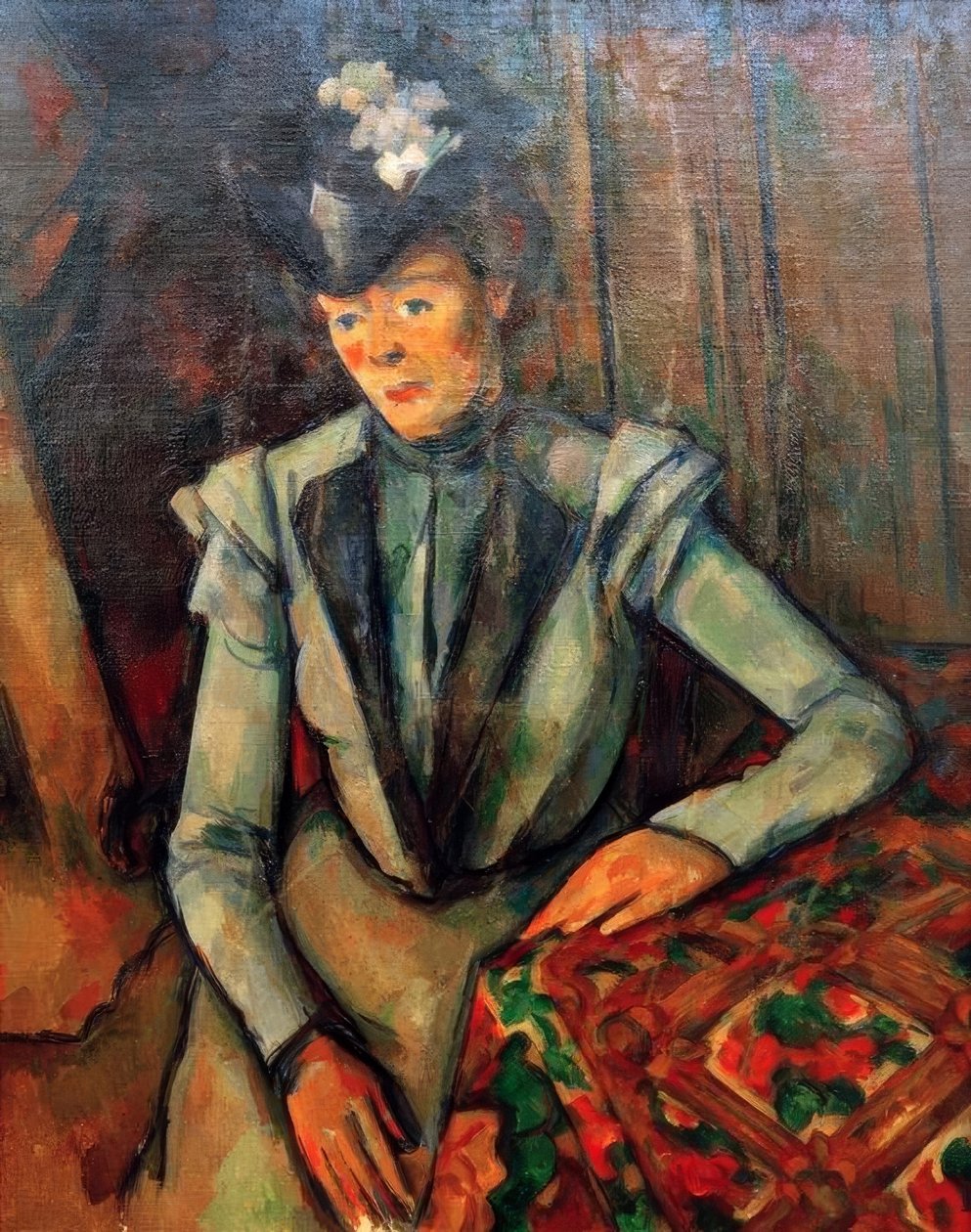 La Dame en bleu - Paul Cézanne