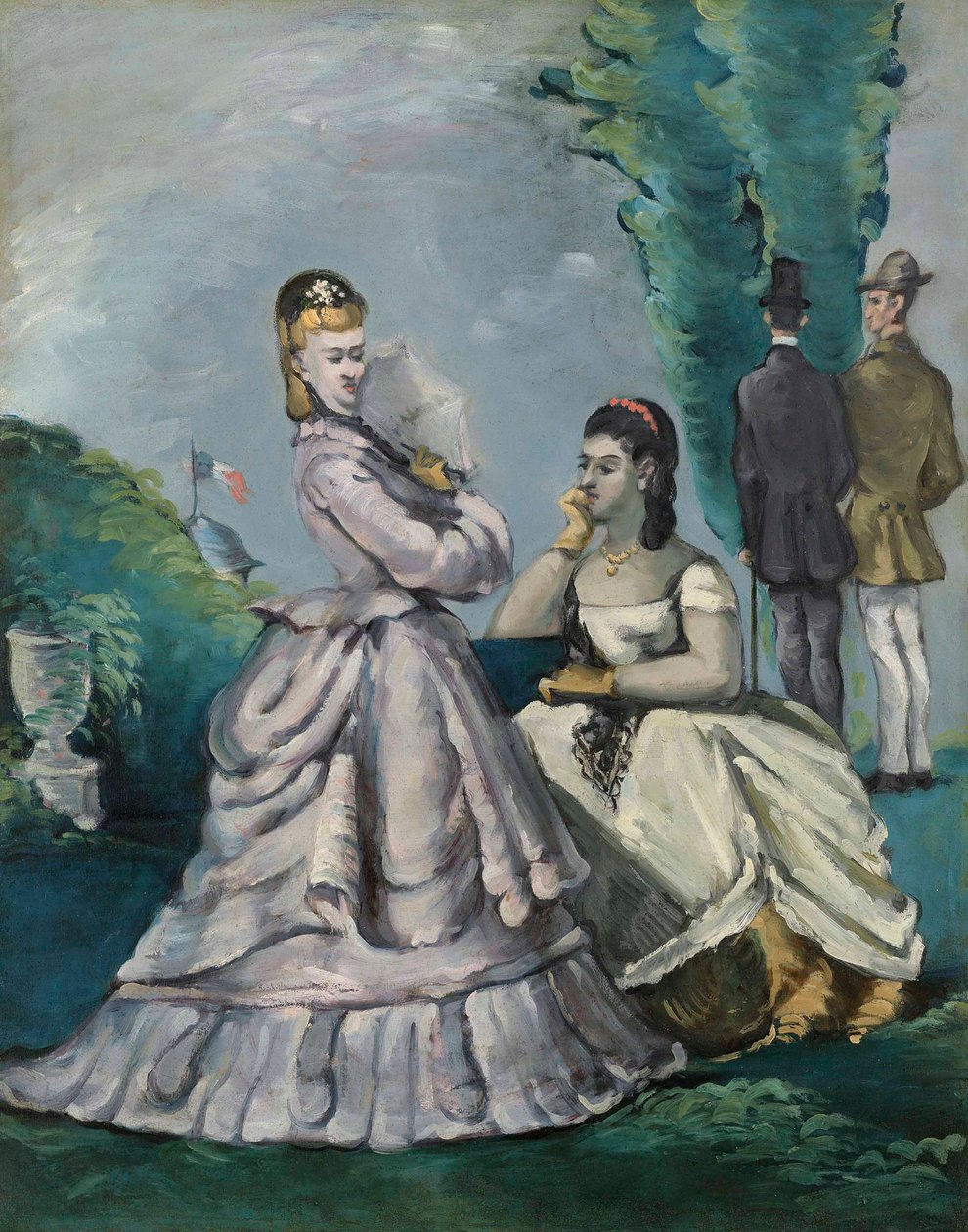 La conversation, 1870-1871 - Paul Cézanne