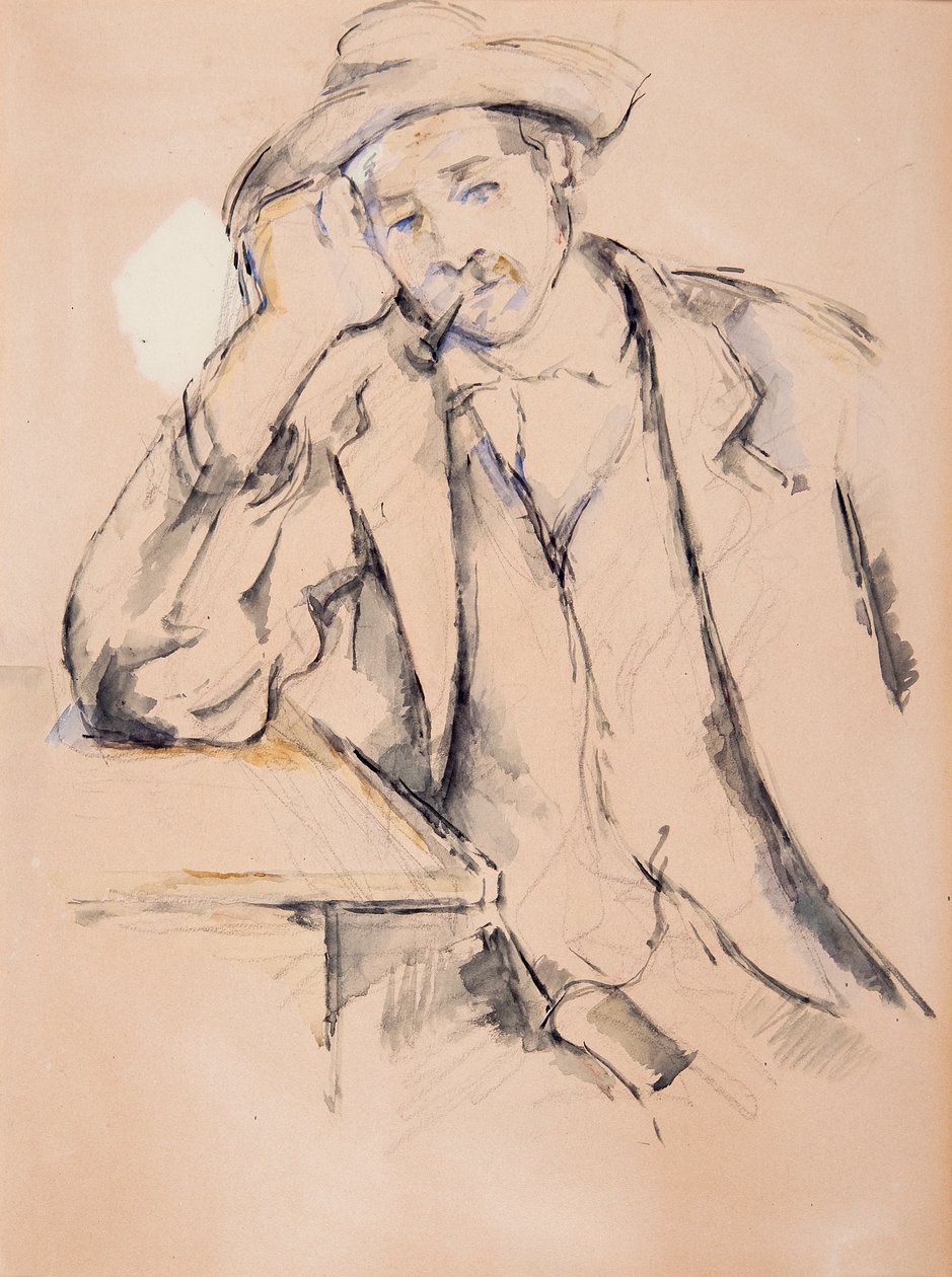 Fumeur accoudé - Paul Cézanne