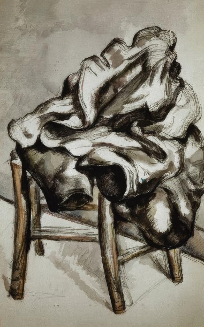 Manteau sur une chaise - Paul Cézanne