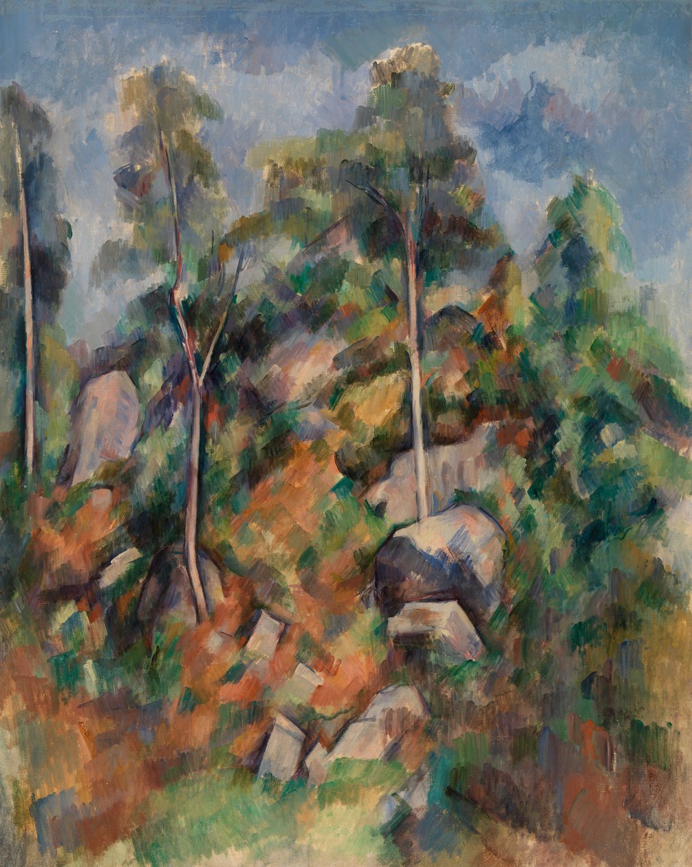 Rochers et arbres - Paul Cézanne