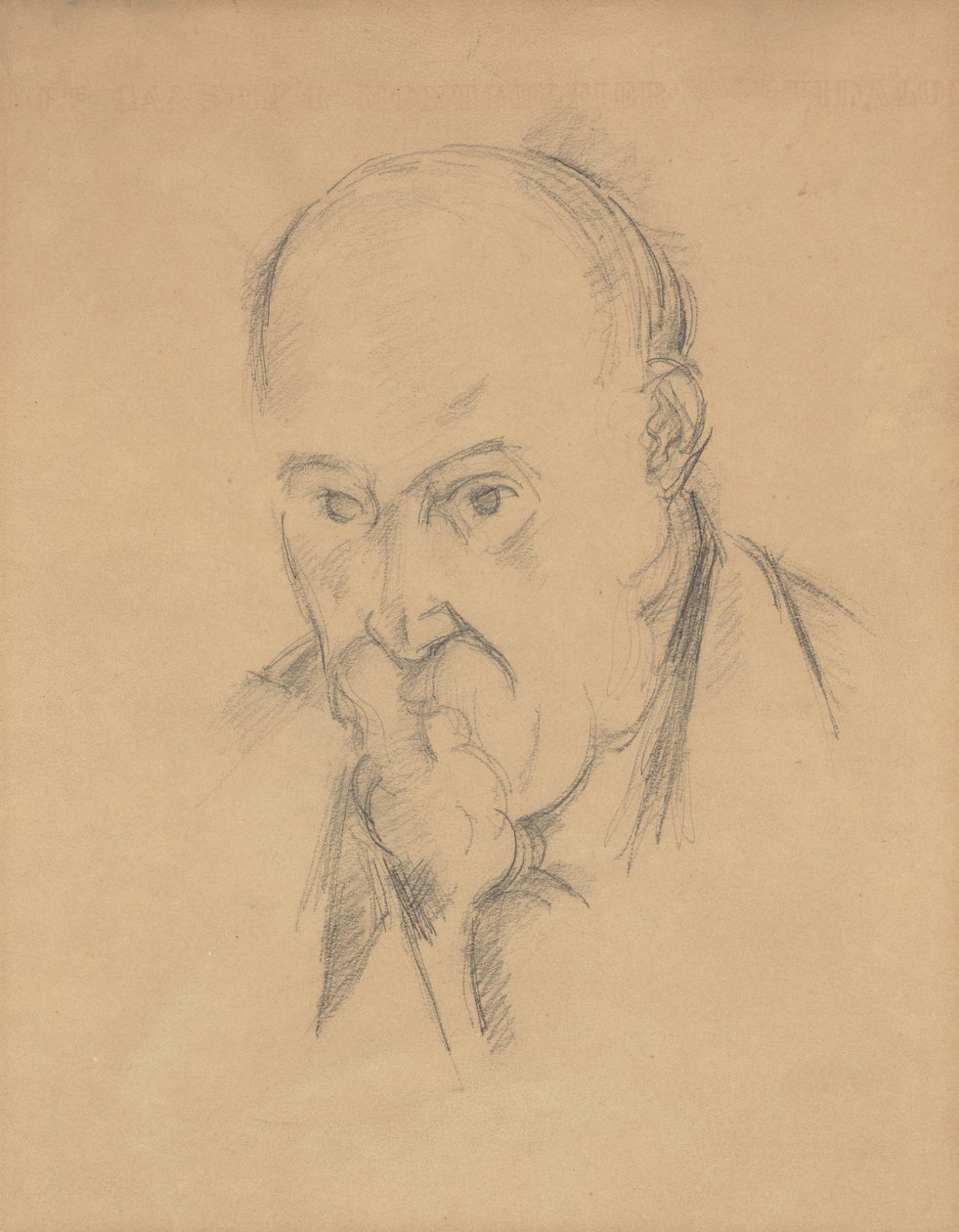 Autoportrait [recto] - Paul Cézanne