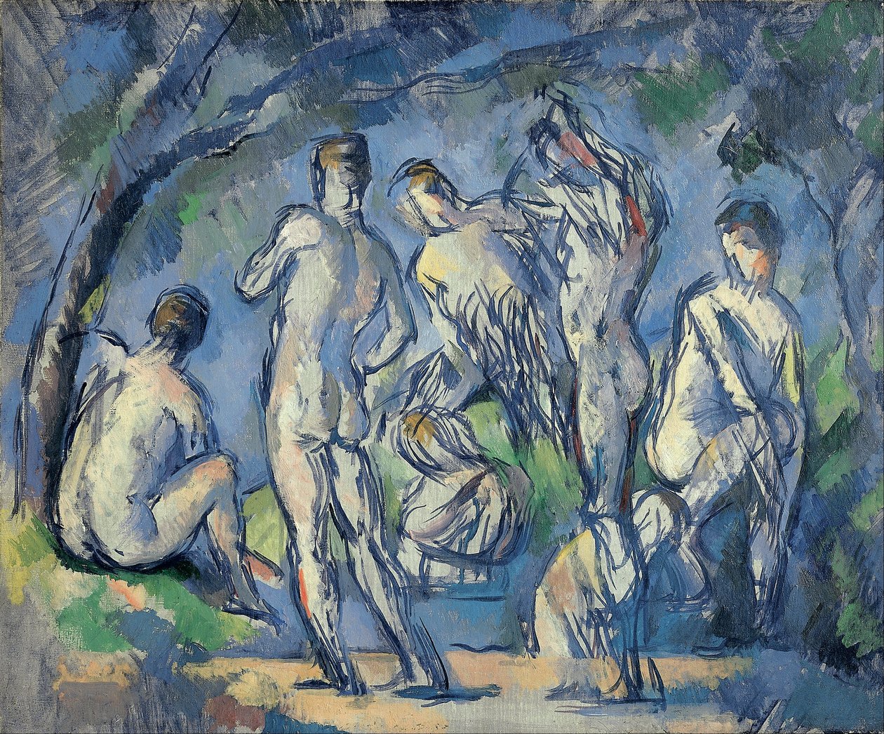 Sept baigneurs - Paul Cézanne