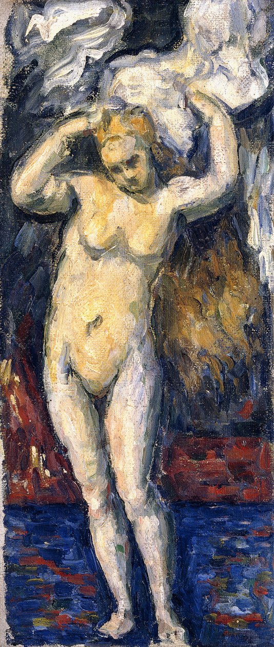 Baigneuse debout, séchant ses cheveux, vers 1869 - Paul Cézanne