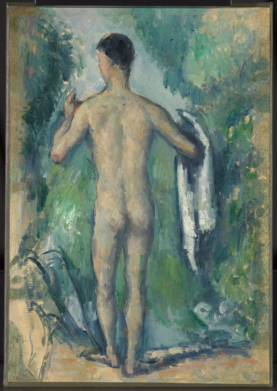Baigneuse debout, vue de dos - Paul Cézanne