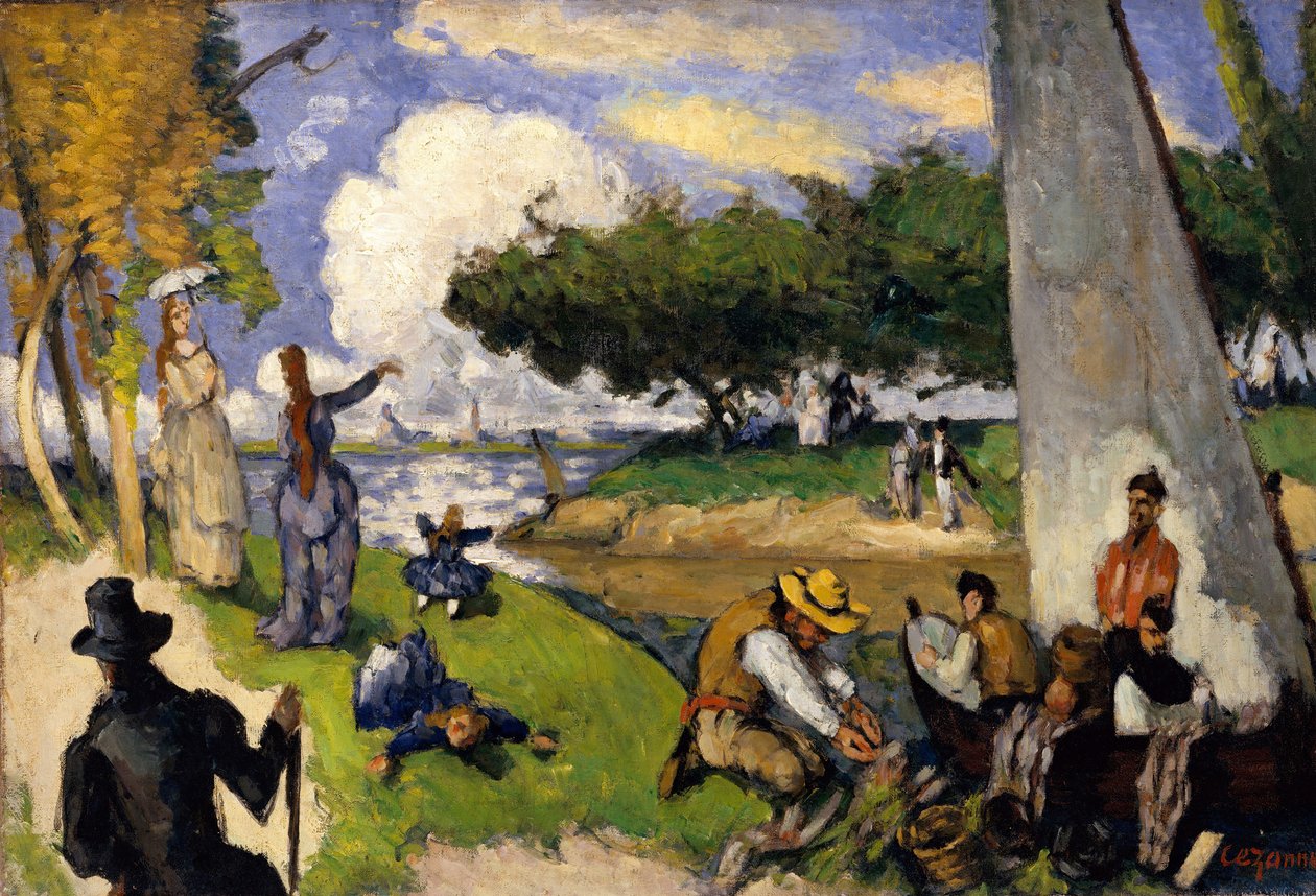 Les Pêcheurs Scène fantastique - Paul Cézanne