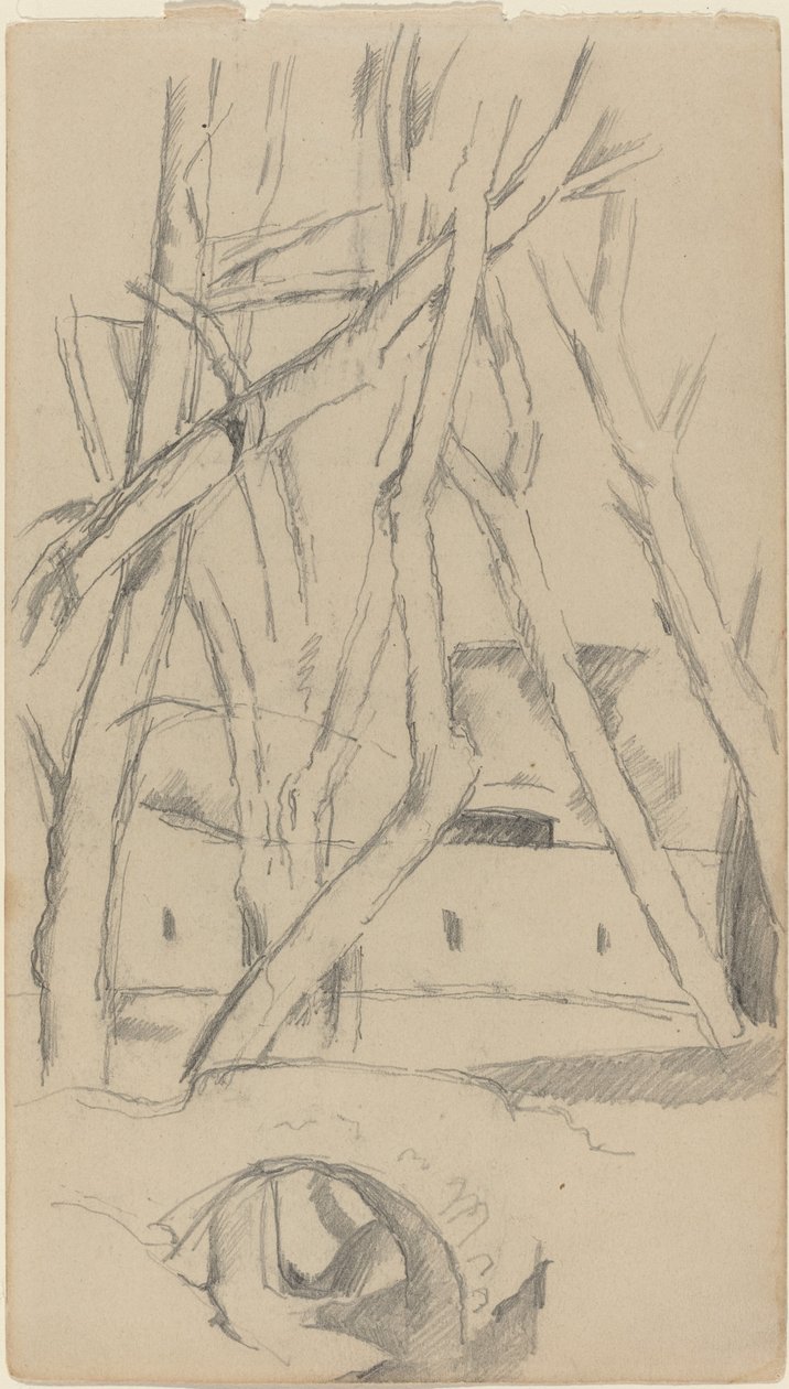 Le petit pont [recto] - Paul Cézanne