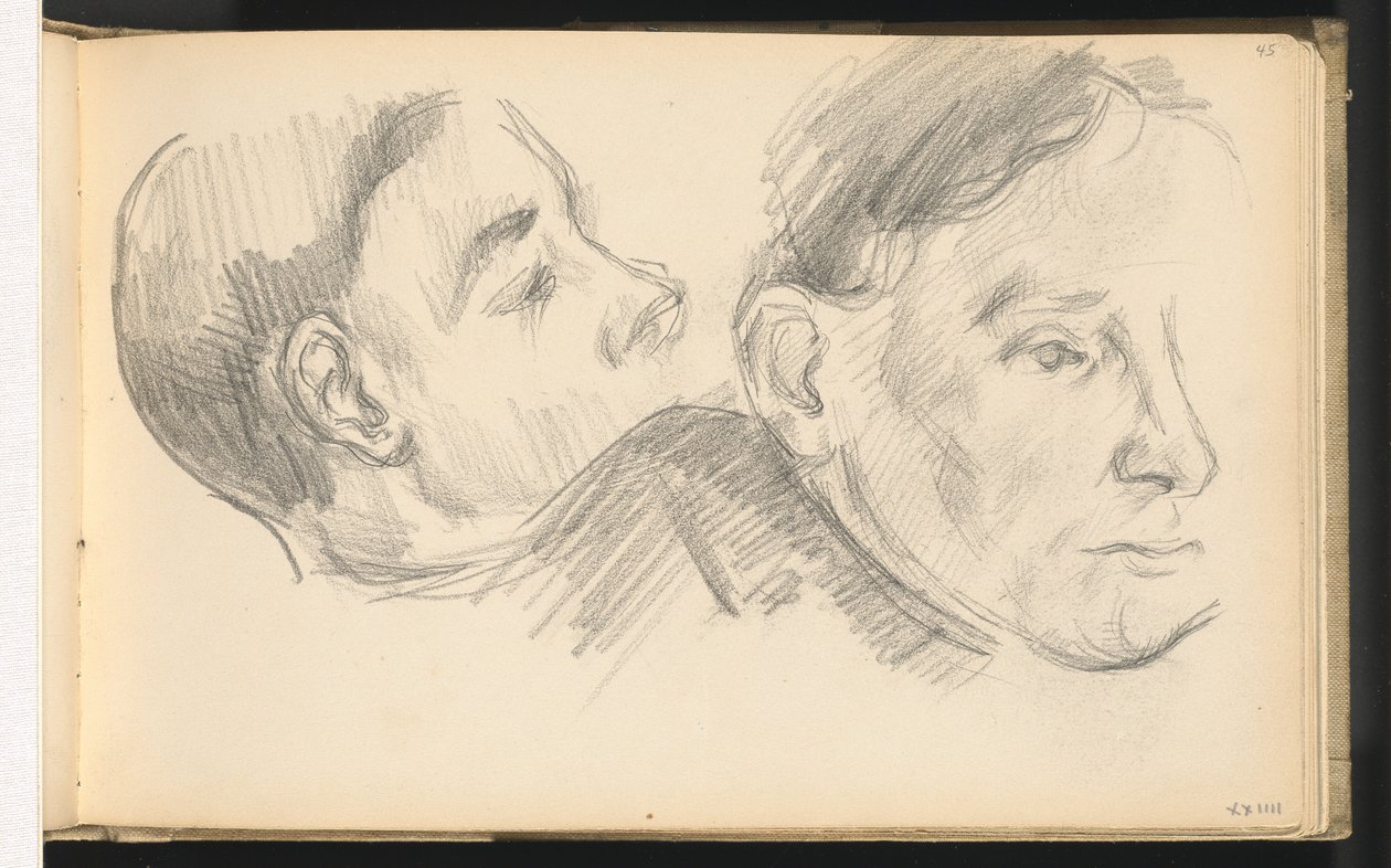Deux têtes, 1890-1896 - Paul Cézanne