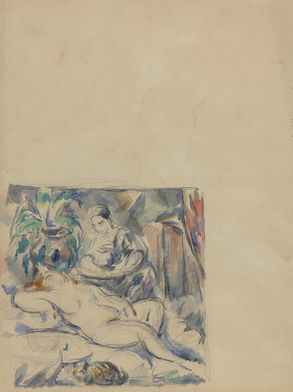 Réveil [verso] - Paul Cézanne