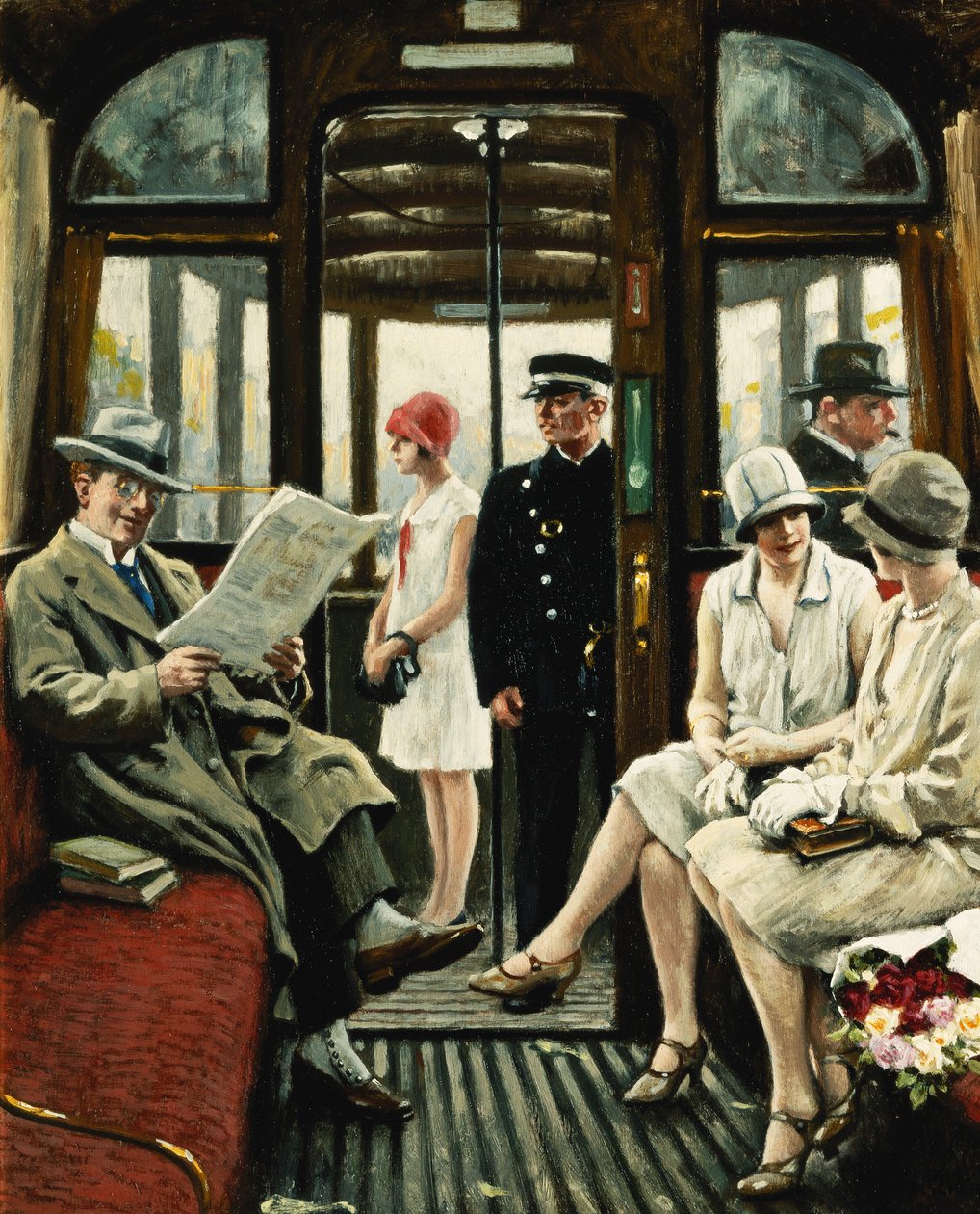 Dans le tram - Paul Fischer