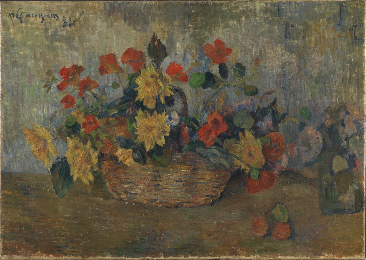 Panier avec des fleurs, 1884 - Paul Gauguin