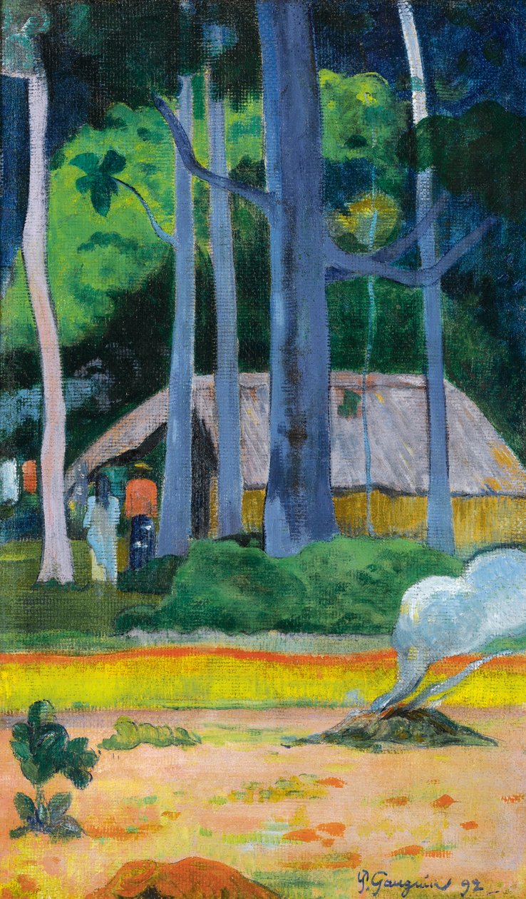 French: Cabane sous les arbres - Paul Gauguin