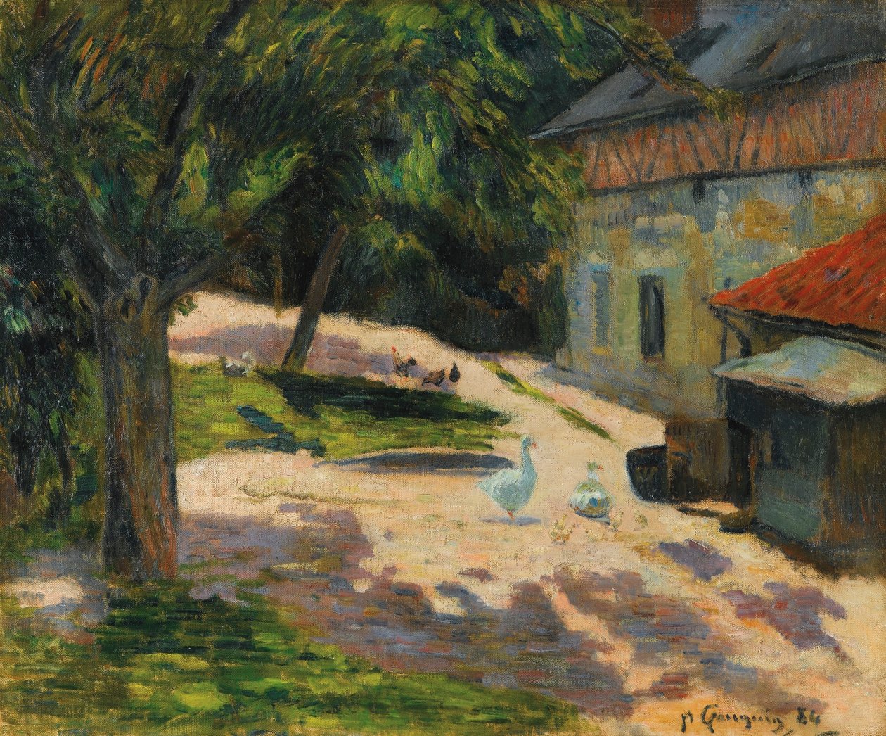 French: Le Poulailler - Paul Gauguin