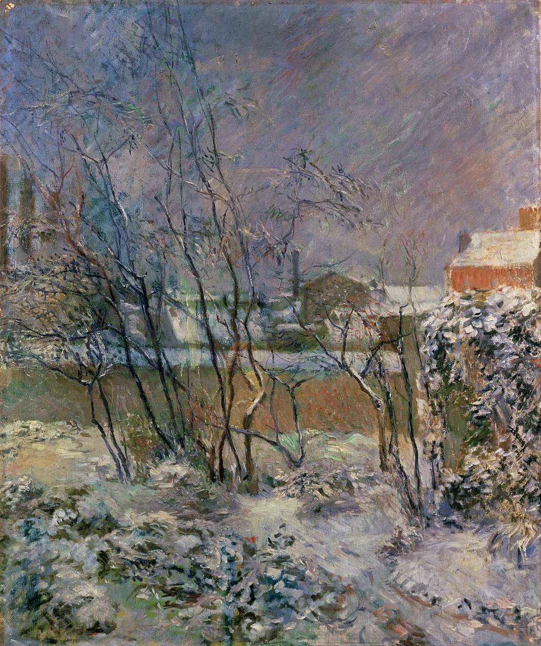Jardin sous la neige, 1883 - Paul Gauguin