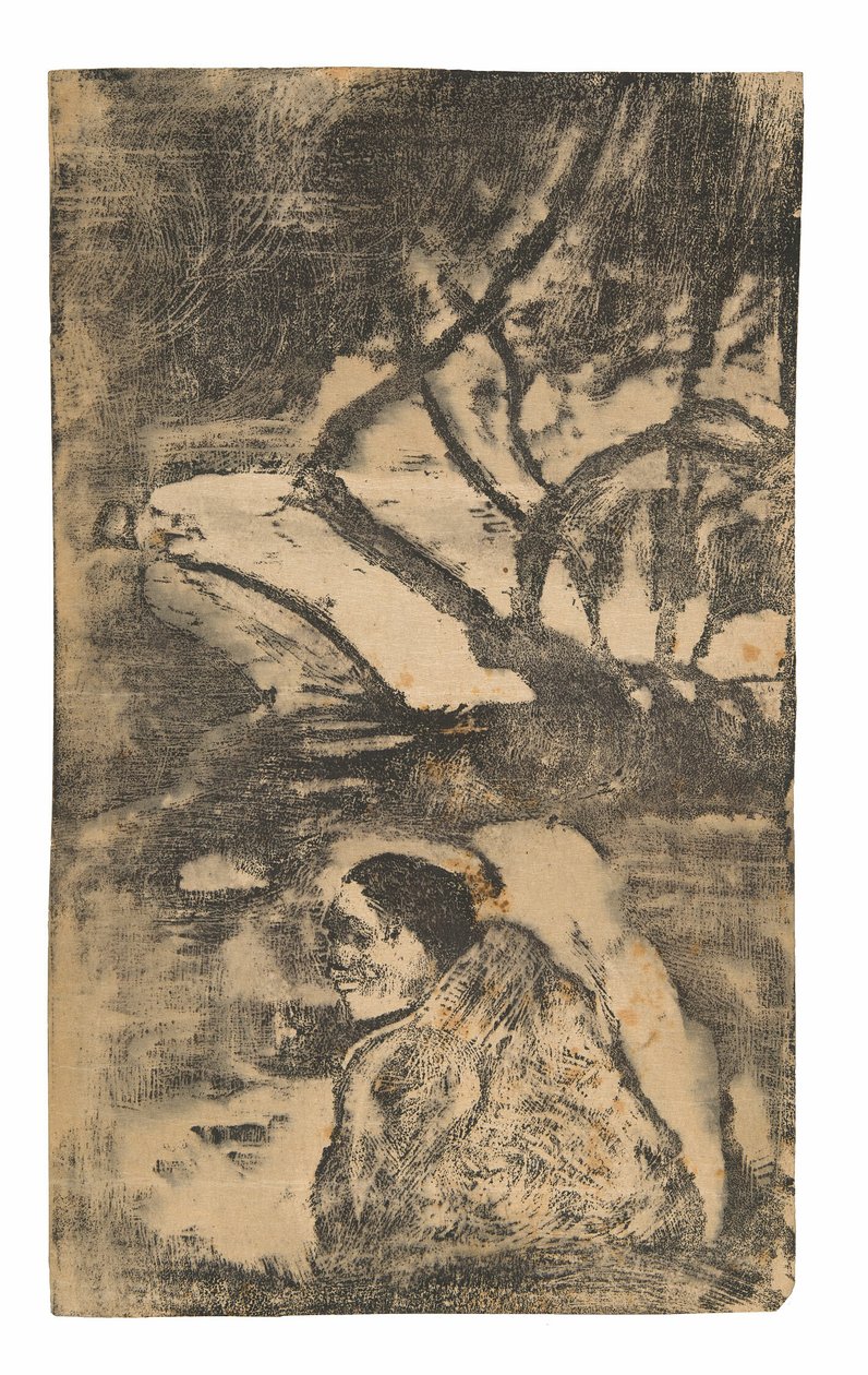 Femme maorie dans la forêt - Paul Gauguin
