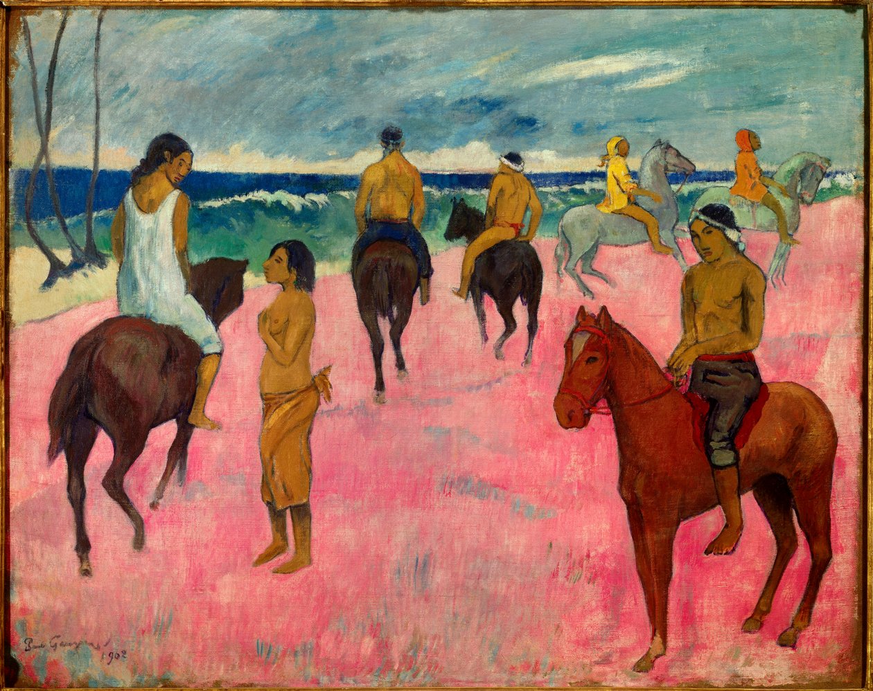 Cavaliers sur la plage, 1902 - Paul Gauguin