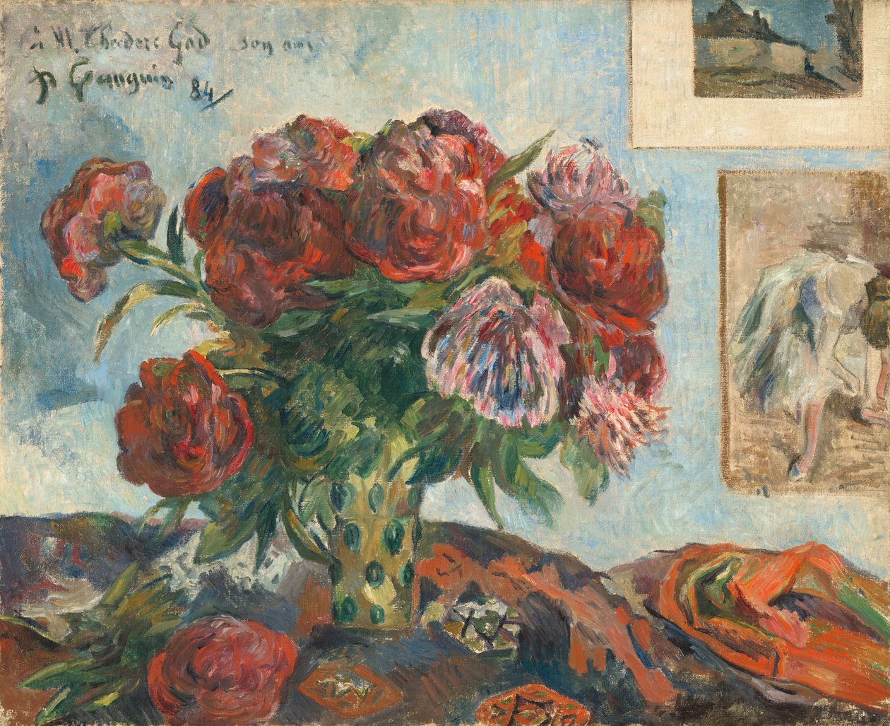 Nature morte avec pivoines, 1884 - Paul Gauguin