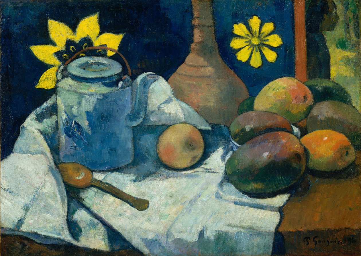 Nature morte avec théière et fruits - Paul Gauguin