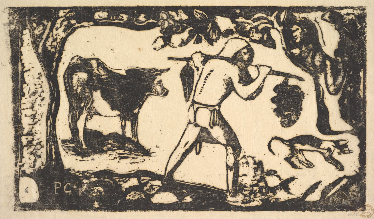 Tahitienne portant des bananes - Paul Gauguin