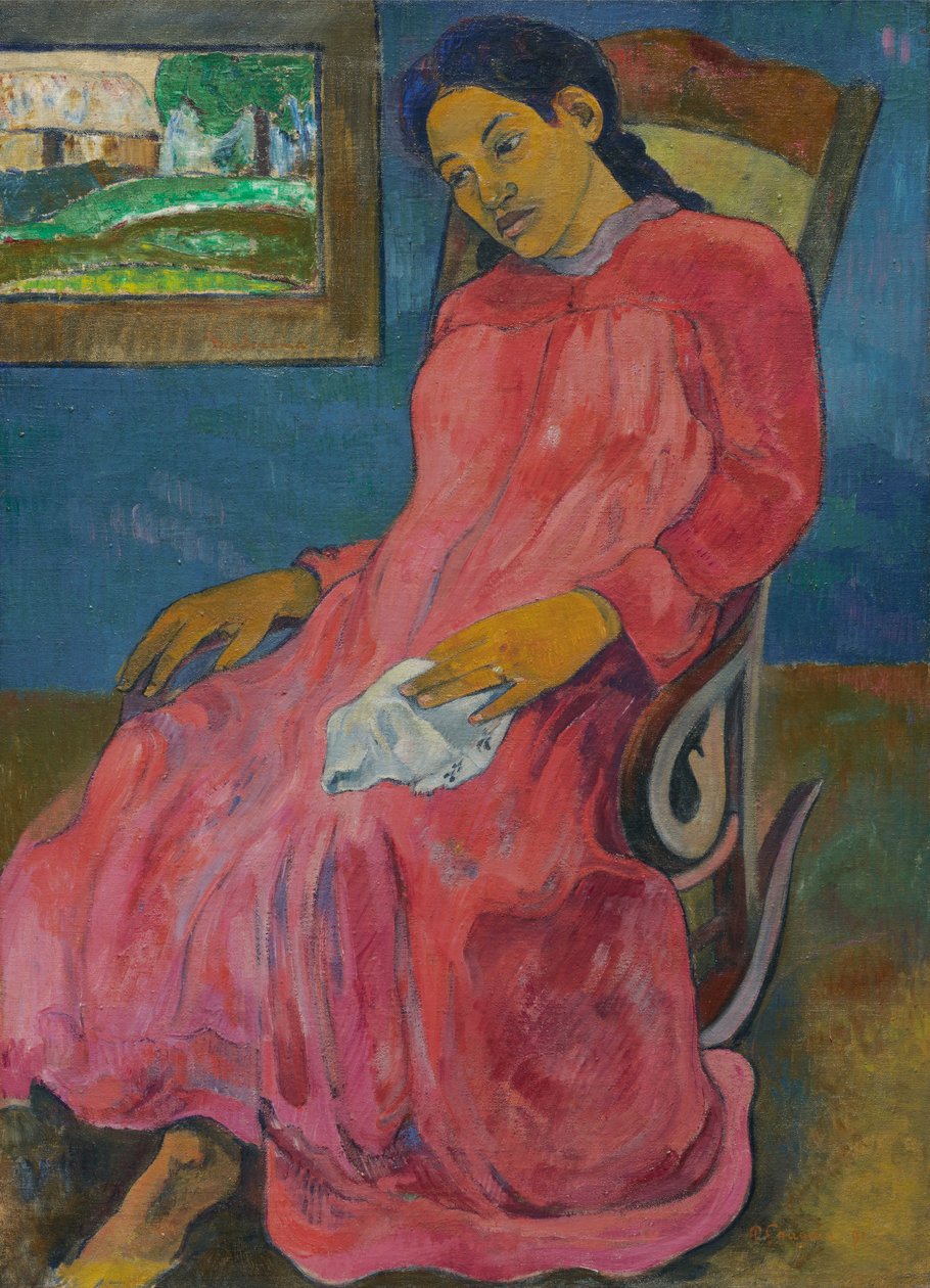Tahitien :  Faaturuma Mélancolique - Paul Gauguin