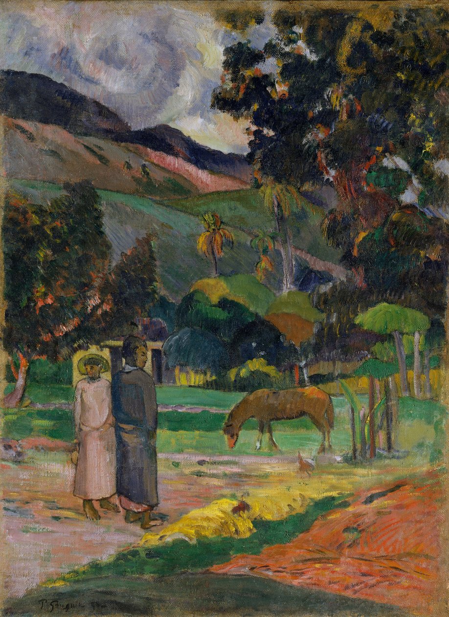 Paysage Tahitien - Paul Gauguin