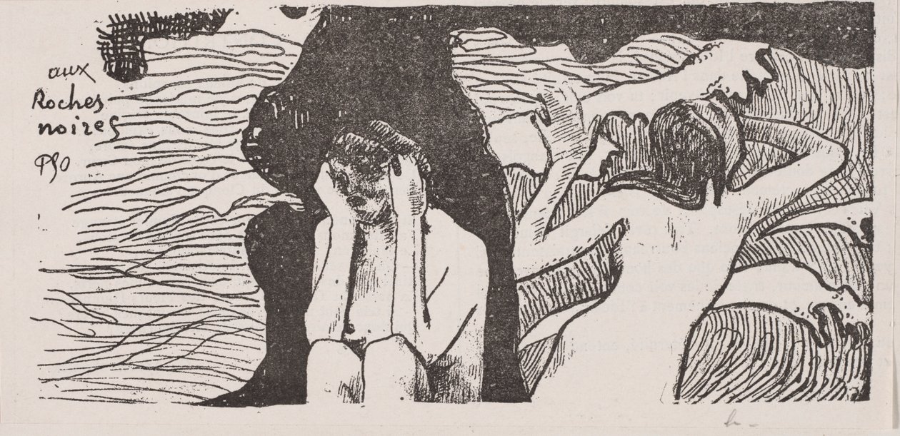 Les Rochers Noirs - Paul Gauguin