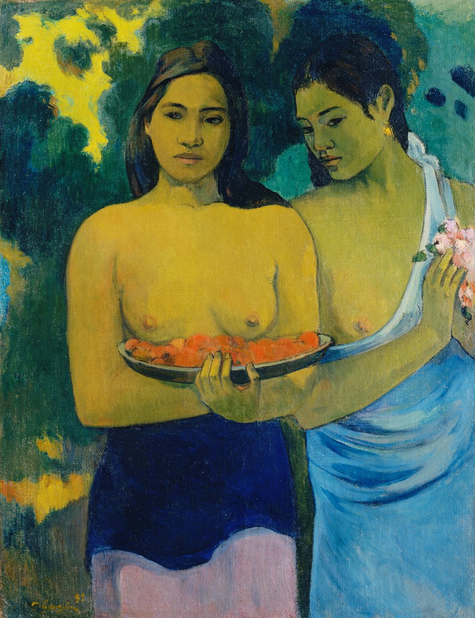 Deux femmes tahitiennes - Paul Gauguin