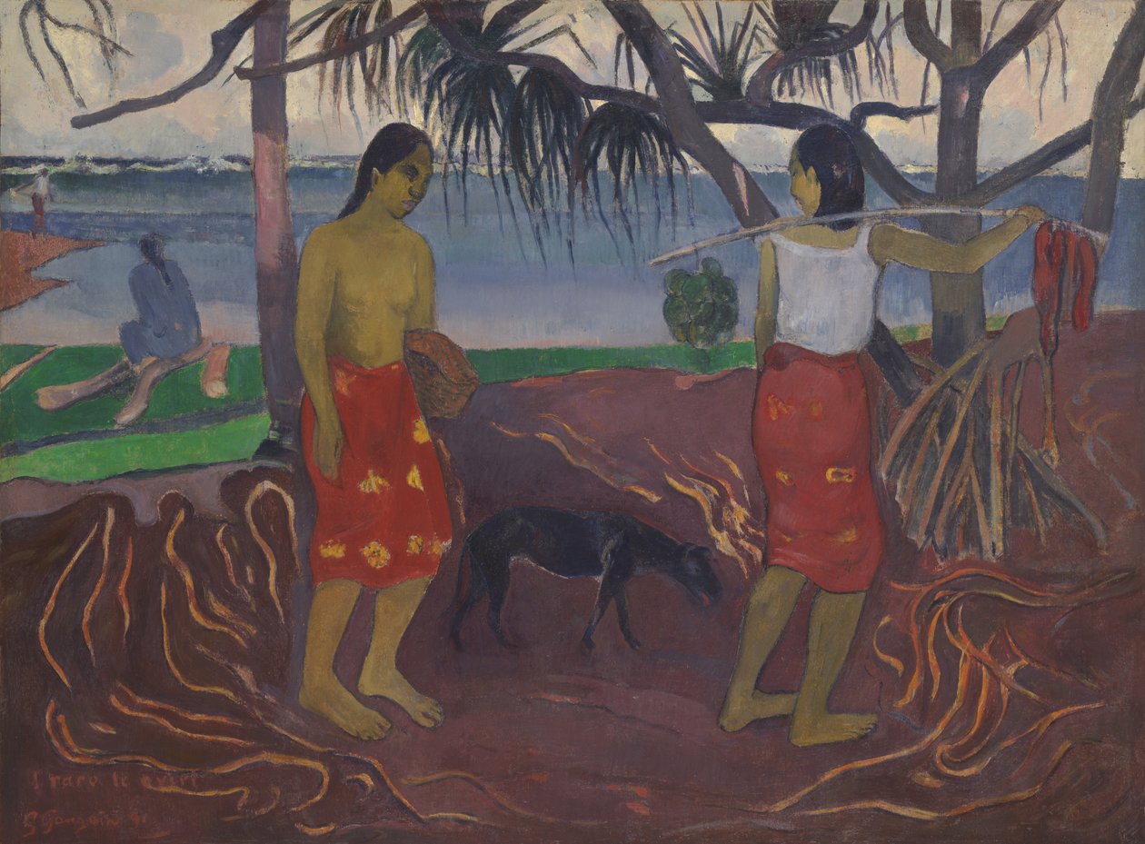 Sous le Pandanus (I Raro te Oviri) - Paul Gauguin