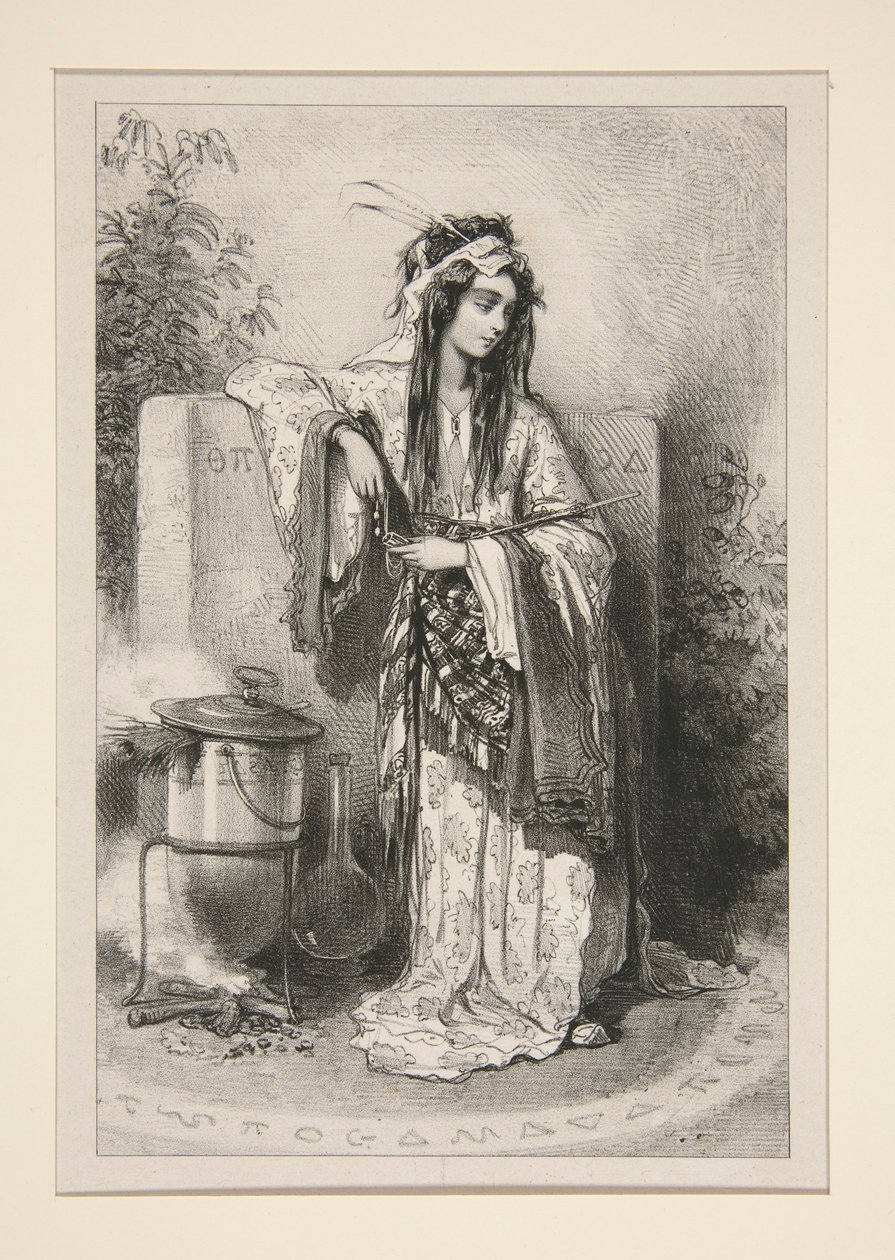 (?) (MAGICIENNE.) - Paul Gavarni