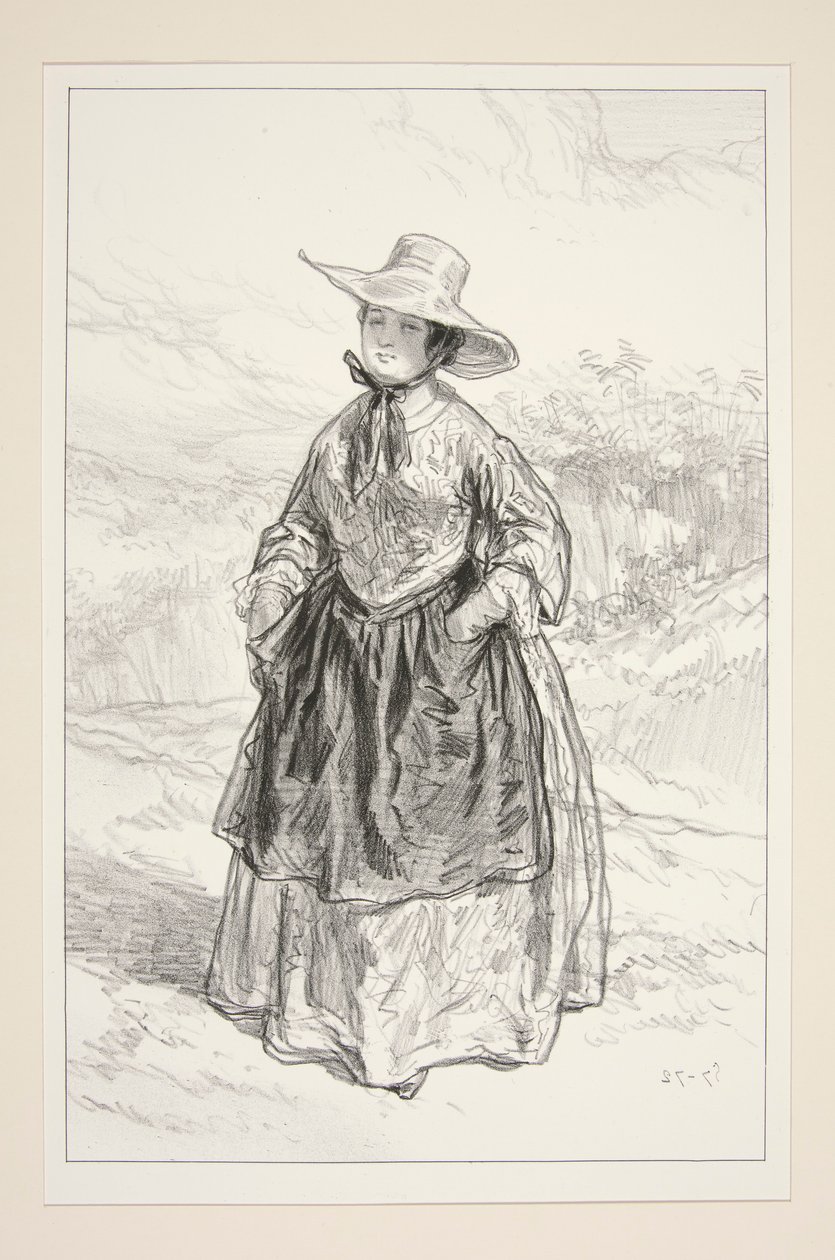 Bourgeoise. Tenue de village - Paul Gavarni