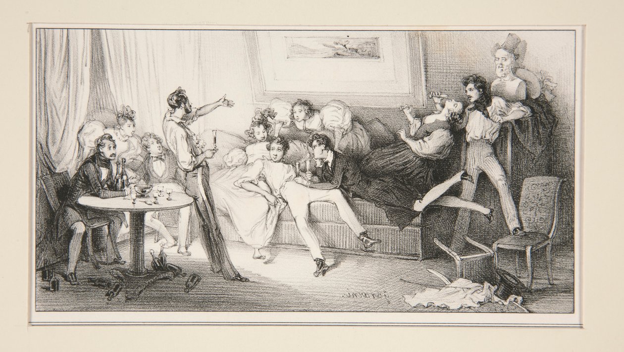 Le Champagne - Paul Gavarni