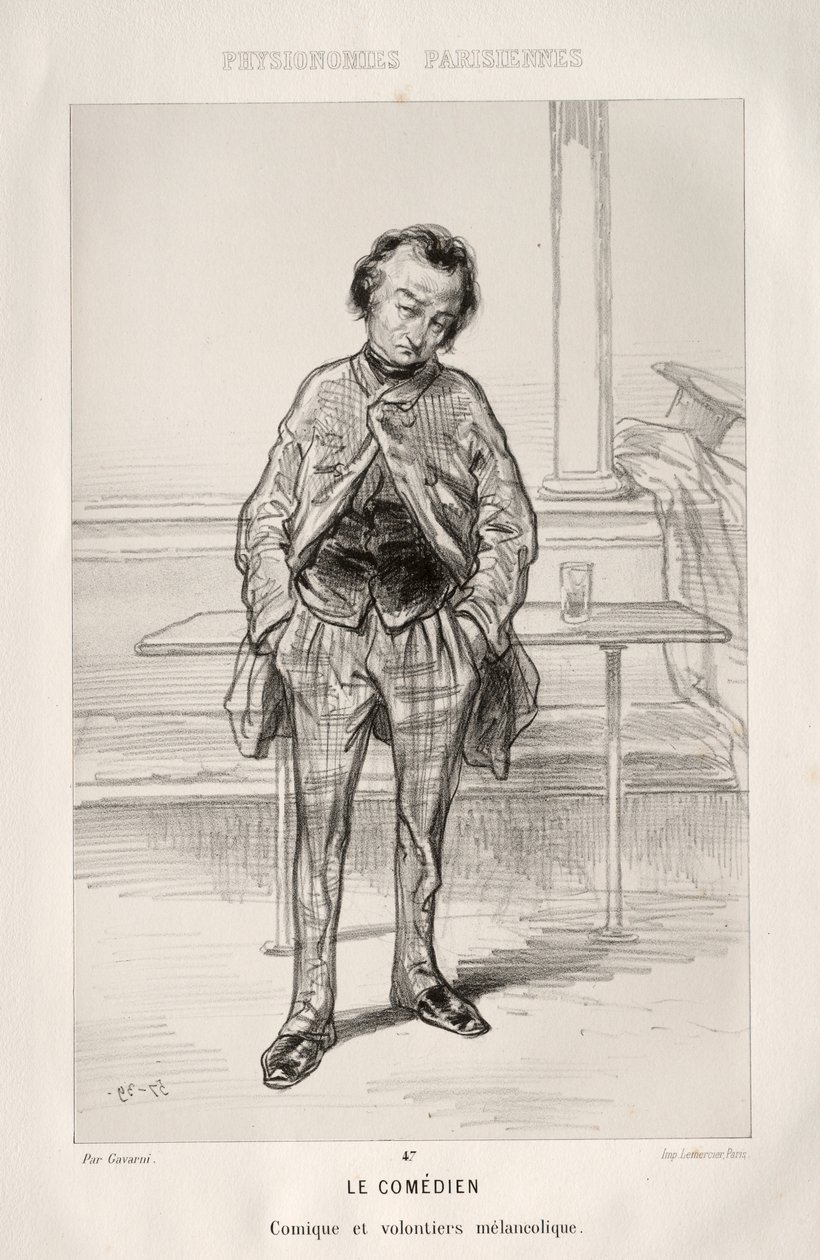 Le Comédien - Paul Gavarni