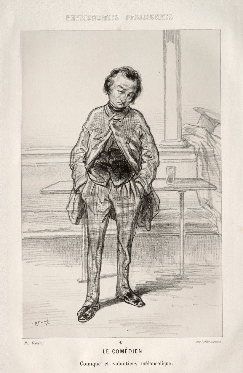 Le Comédien - Paul Gavarni