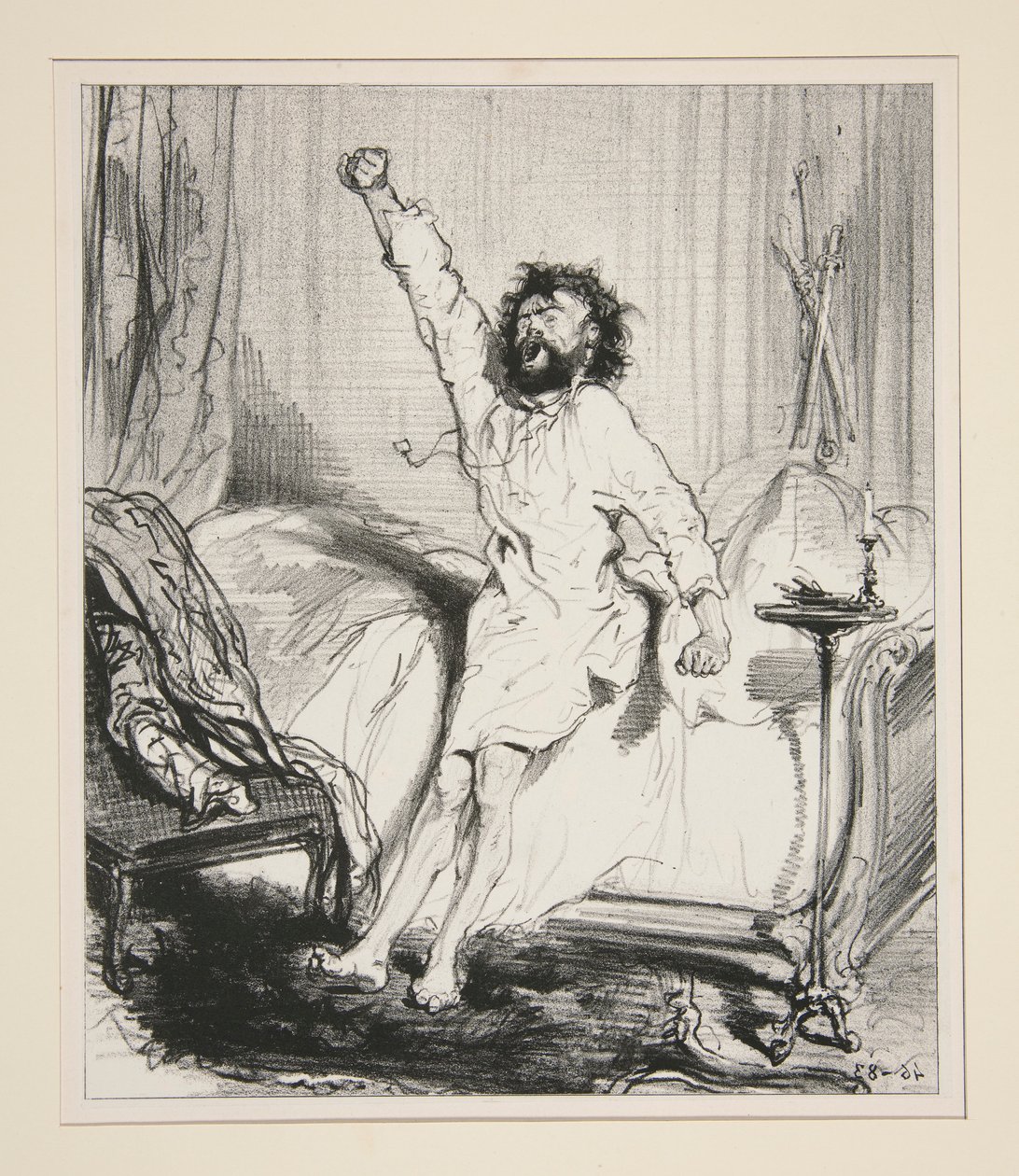 Le Réveil du lion - Paul Gavarni