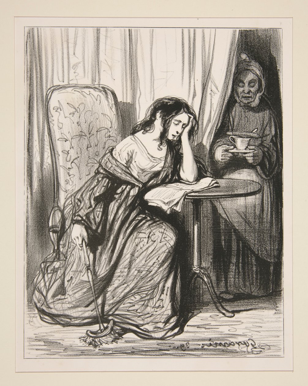 Le Rôle - Paul Gavarni