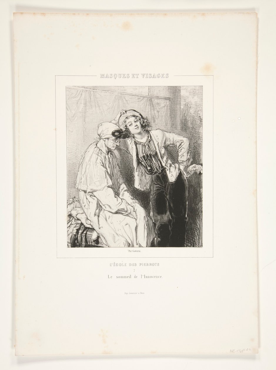 Le sommeil de l - Paul Gavarni