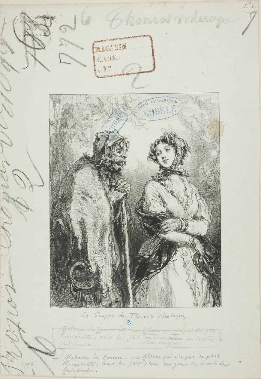 Les-Parents-Terribles série: Madame Femme est une Majesté - Paul Gavarni