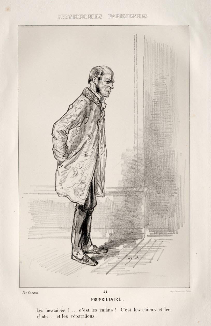 Propriétaire - Paul Gavarni