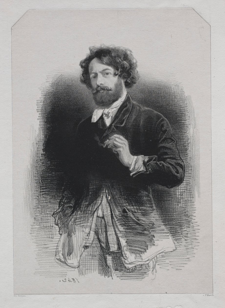 Autoportrait, 1842 - Paul Gavarni
