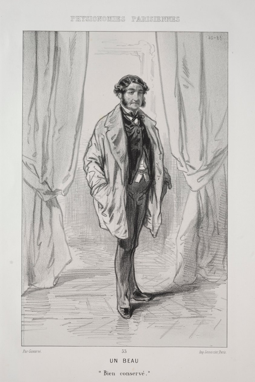 Un Beau - Paul Gavarni