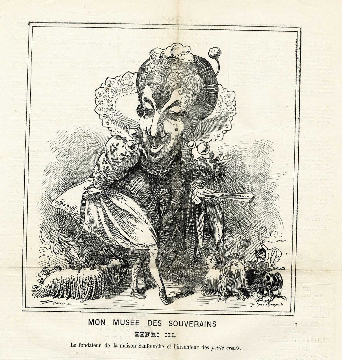 Illustration de Hadol (1835-1875) dans Le Charivari - Paul Hadol