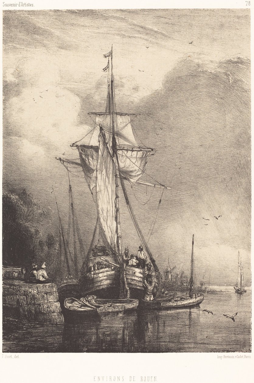 Près de Rouen - Paul Huet